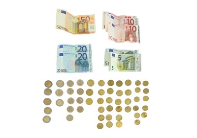 Lot 126 - Euro Coins and Bank Notes.