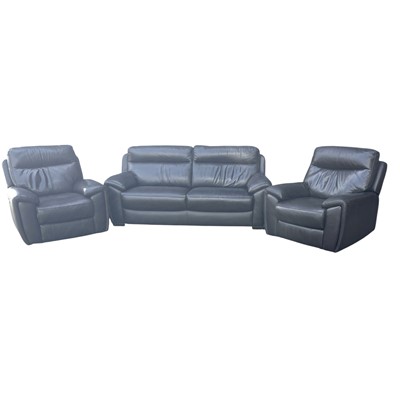 Lot 19 - A Leather Three Seater Sofa and Two Electric...