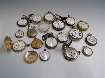 Lot 2637 - Numerous pocket and fob watches etc.
