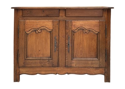 Lot 858 - A Breton chestnut side cabinet.