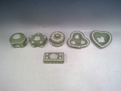 Lot 42 - Wedgwood Green Jasperware.
