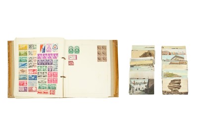 Lot 218 - Stamp Album and Postcards