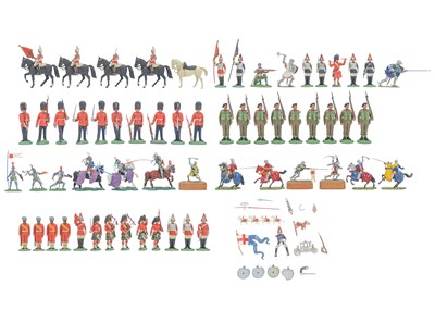 Lot 338 - Plastic and Metal Knights and Soldiers.