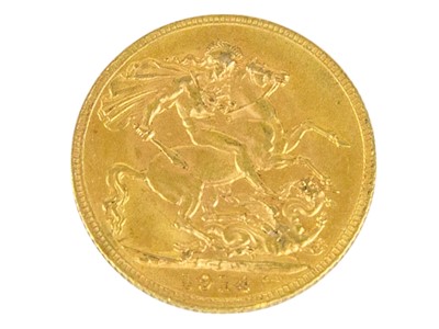 Lot 152 - 1914 KGV Sovereign.