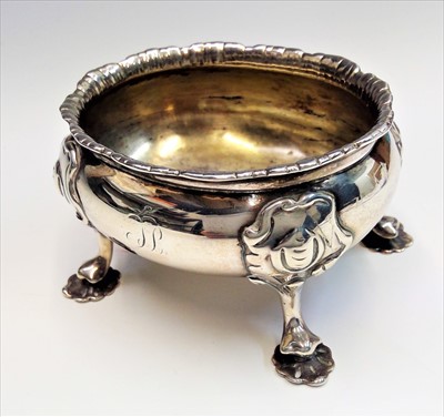 Lot 2034 - A silver open salt by Robert, James & Josiah...