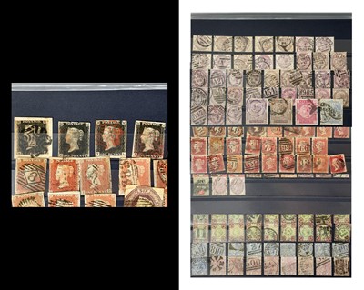 Lot 196 - VICTORIA GB STAMPS - A collection of Victoria stamps including 4 x penny blacks.