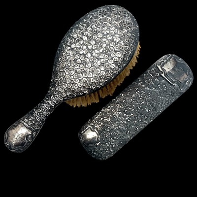 Lot 40 - A hallmarked for Chester 1904/5 dressing table...