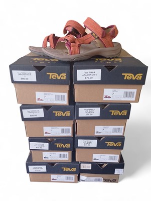 Lot 2 - Eight Pairs of Ladies Teva Sandals