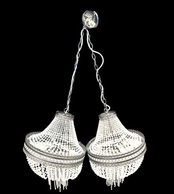 Lot 178 - Two modern chandelier light fittings, 40cm in...