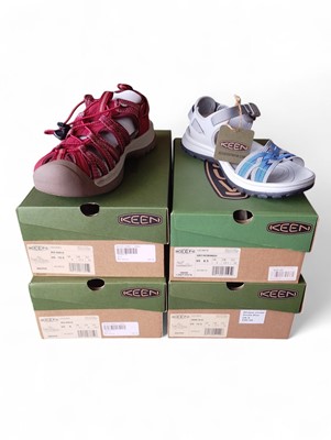 Lot 13 - Four Pairs of Ladies Keen Walking Sandals