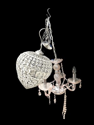 Lot 74 - Two modern lightfittings.