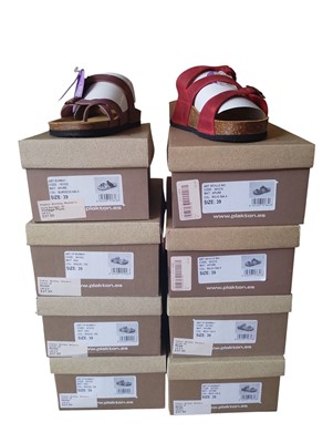 Lot 19 - Eight Pairs of Ladies Plakton Sandals