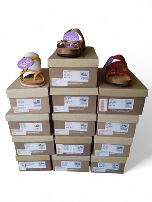 Lot 20 - Thirteen Pairs of Ladies Plakton Sandals