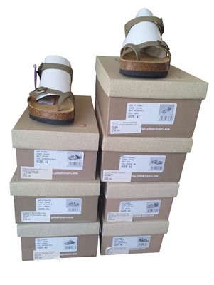 Lot 23 - Seven Pairs of Ladies Plakton Sandals
