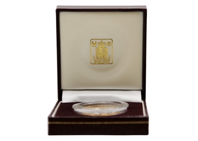 Lot 54 - HONG KONG LUNAR ANIMAL 22K GOLD MEDAL SET - A set of nine gold proof medals with booklets.