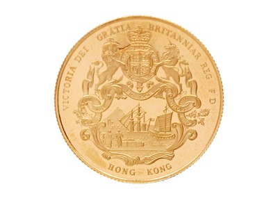 Lot 54 - HONG KONG LUNAR ANIMAL 22K GOLD MEDAL SET - A set of nine gold proof medals with booklets.