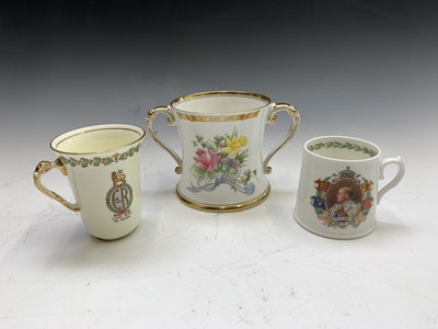 Lot 839 - A rare Shelley Edward VIII loving cup together...