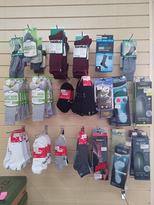 Lot 32 - Hiking Socks and Other Footware