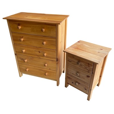 Lot 20 - A Pine Chest of Drawers 40 x 72 x 94cm High...