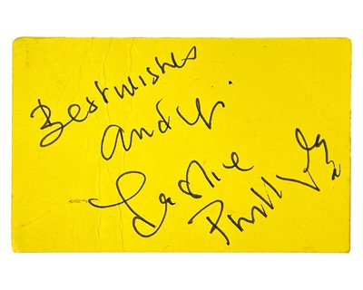 Lot 251 - (Harry Potter interest)Signed Leslie Phillips