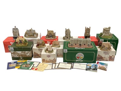 Lot 153 - A collection of twelve boxed Lilliput Lane...