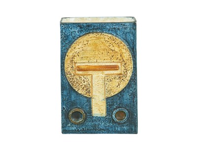 Lot 705 - A Troika slab vase.