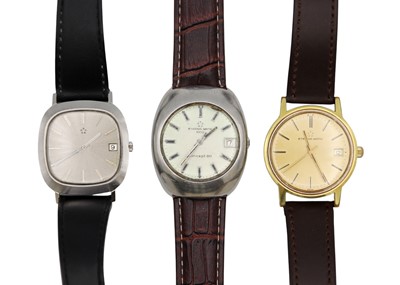 Lot 289 - ETERNA MATIC - A selection of three gentleman's automatic wristwatches.
