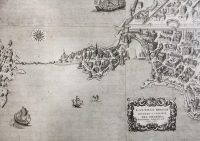 Lot 45 - Descrizione delle quattro città dell'Antica Siracusa. [Palermo], 1717