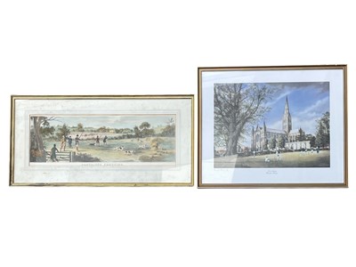 Lot 163 - Limited edition print Sailsbury Cathedral "Six...