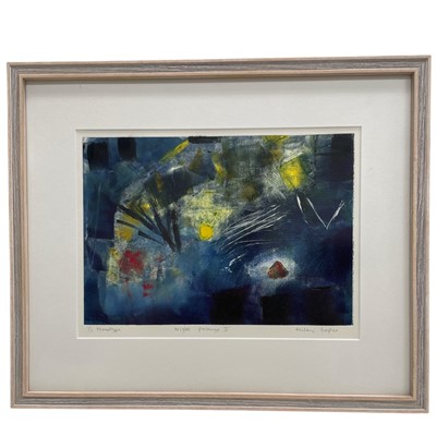 Lot 175 - Hilary Soper, Monotype on paper, "Night...