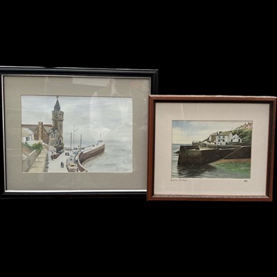 Lot 180 - Two watercolours each depicting different view...