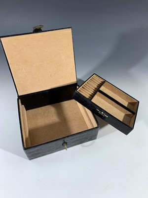 Lot 2649 - A black Mulberry jewel box 19cm wide x 7cm...