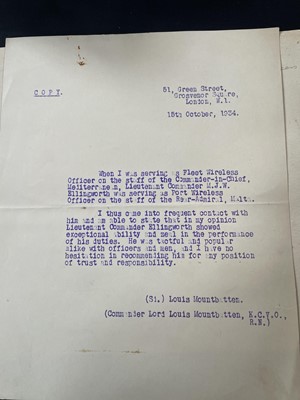 Lot 10 - Military archive of the Ellingworth family