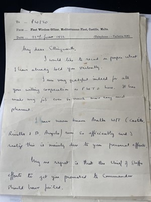 Lot 10 - Military archive of the Ellingworth family