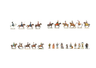 Lot 265 - Del Prado, approximately 15 cast metal painted equestrian figures.