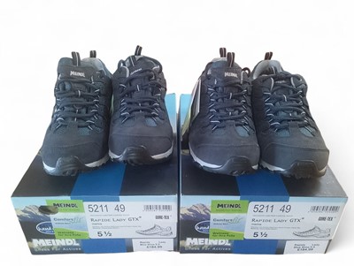 Lot 63 - Two Pairs of Meindl Rapide Lady Gore-Tex Walking Shoes