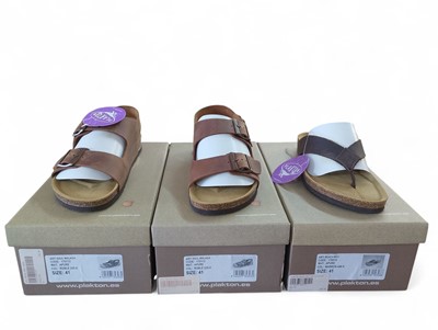 Lot 67 - Three Pairs of Men's Plakton Walking Sandals