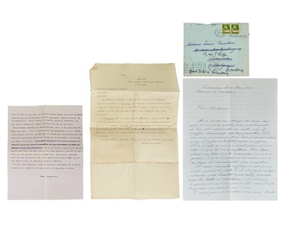 Lot 8 - (ALS archive) Emma Pescatore, Benjamin Vallotton and Albert Froidevaux