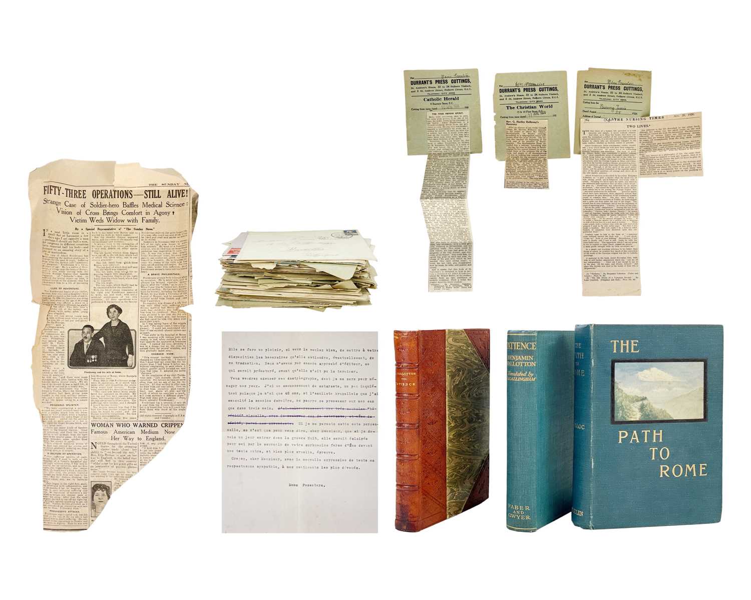 Lot 8 - (ALS archive) Emma Pescatore, Benjamin Vallotton and Albert Froidevaux