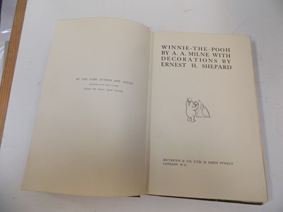 Lot 1214 - A. A. MILNE "Winnie The Pooh." 1st edn,...
