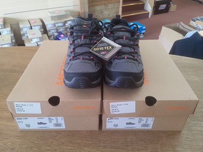 Lot 86 - Two Pairs of Men's Merrell Moab 3 Gore-Tex Walking Shoes