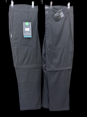 Lot 164 - Two pairs of Craghoppers Kiwi pro convertible trousers.
