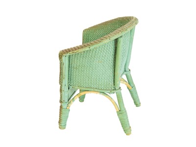 Lot 32 - A trademan's sample chair in the Lloyd Loom style.
