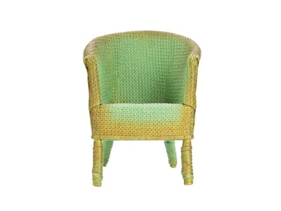 Lot 32 - A trademan's sample chair in the Lloyd Loom style.