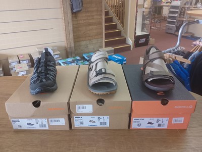 Lot 106 - Three Pairs of Merrell Shoes/Sandals