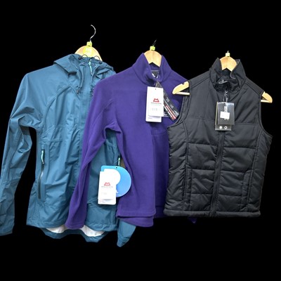 Lot 148 - A fleece, body warmer and waterproof jacket.