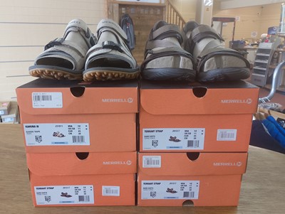 Lot 109 - Four Pairs of Men's Merrell Walking Sandals