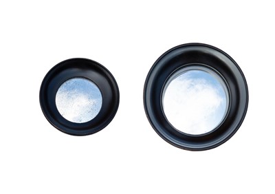 Lot 821 - Two small circular convex mirrors.