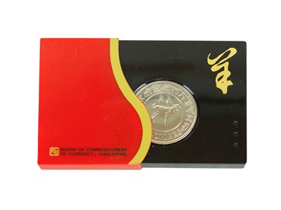 Lot 10 - China and Singapore Commemorative Coins and Medallions etc.