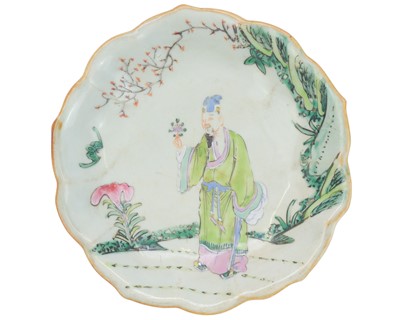 Lot 620 - A Chinese porcelain footed bowl.